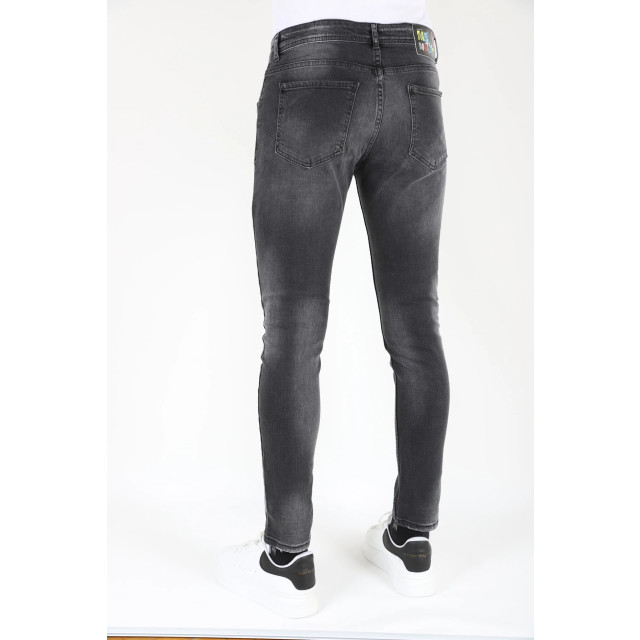 Mario Morato Ripped biker jeans met verfspatten slimfit 1979 / 107 large