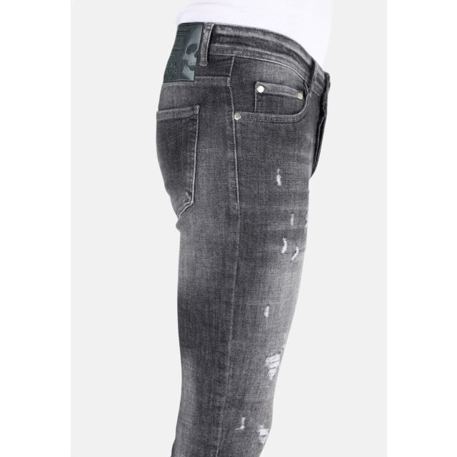 Mario Morato Slim fit street fashion cotton jeans met scheuren mm110 1979 / 110 large