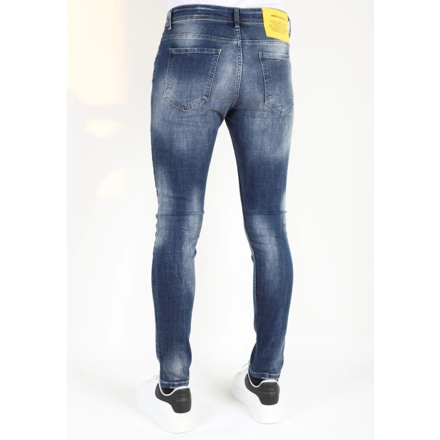 Mario Morato Stonewashed slim fit spijkerbroek met scheuren mm121 1979 / 121 large