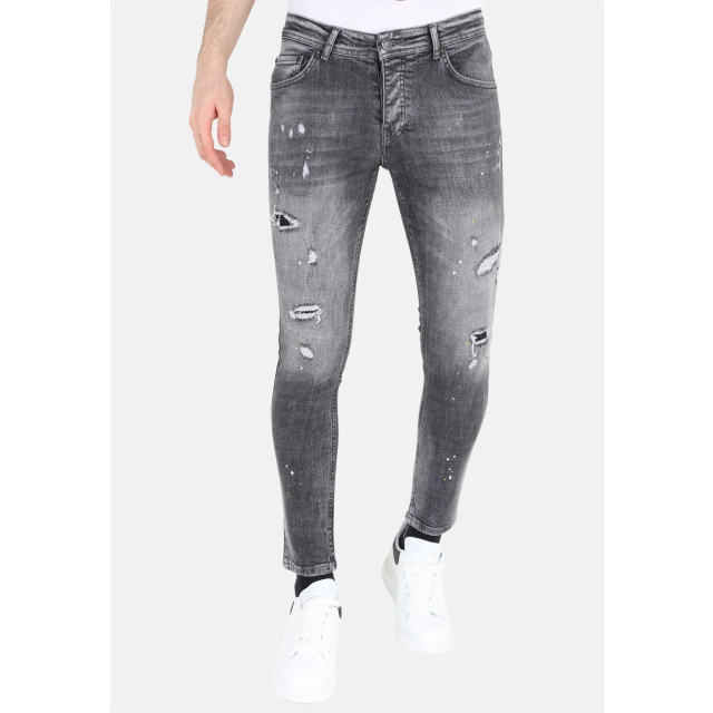 Mario Morato Ripped jeans met verfspatten stretch mm112 1979 / 112 large