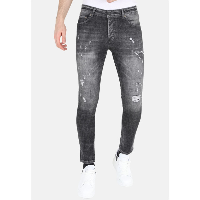 Mario Morato Slim fit street fashion cotton jeans met scheuren mm110 1979 / 110 large