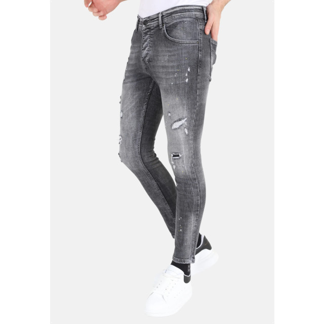 Mario Morato Ripped jeans met verfspatten stretch mm112 1979 / 112 large