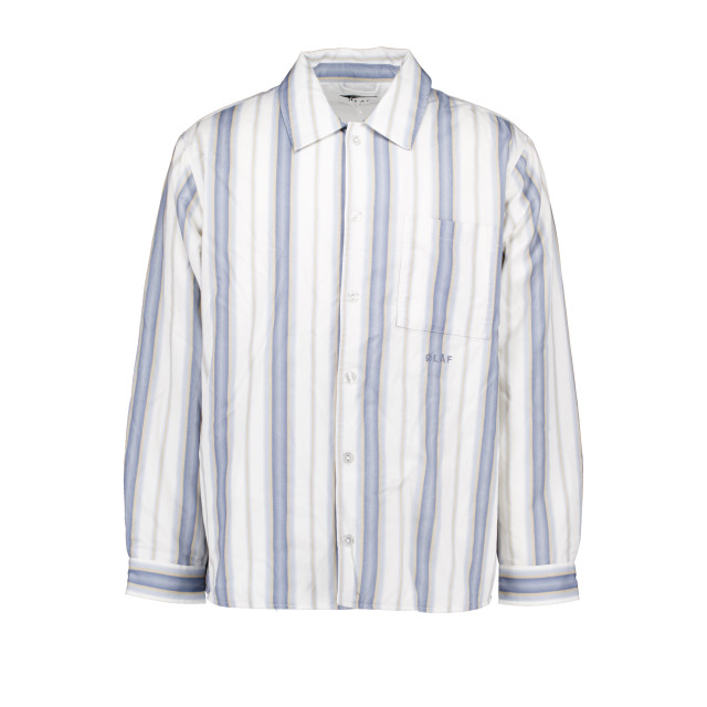 Olaf Hussein Padded stripe overshirts M160509 large