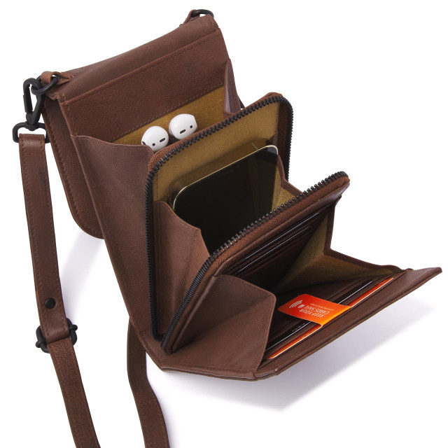 dR Amsterdam Schoudertas / portemonnee 933627_Brown|one size large