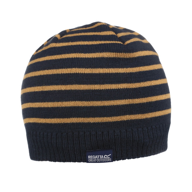 Regatta Kinder/kids tarley fleece gevoerde streepjesmuts UTRG6315_navyblue large