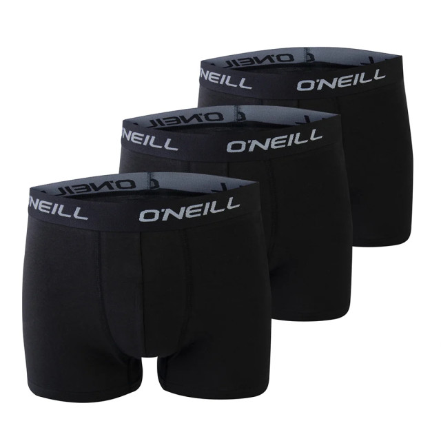 O'Neill Heren boxershorts trunks 900003 effen zwart 3-pack 900003-Zwart large