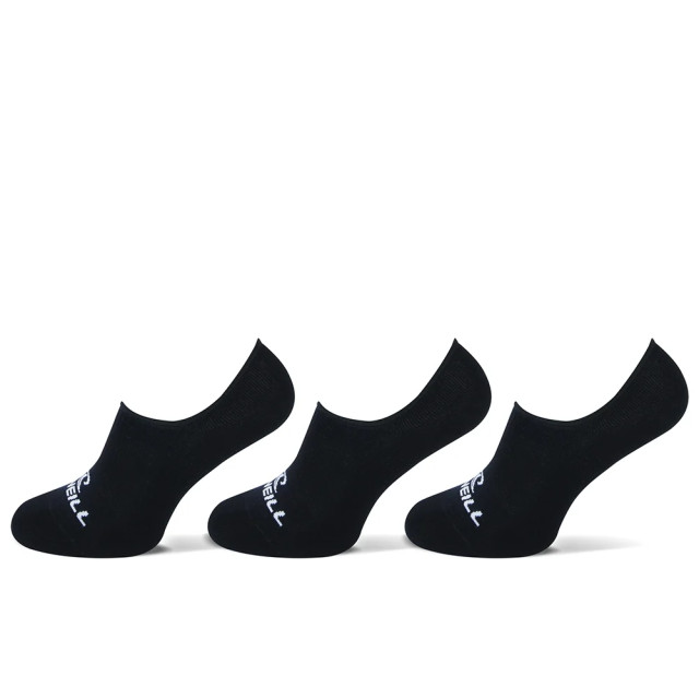 O'Neill Footies sokken heren / dames no show 710003 zwart 3-pack 710003-Zwart large