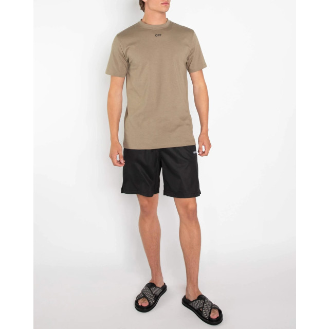 Off White Heren off stitch slim t-shirt OMAA027F23JER008-6110 large
