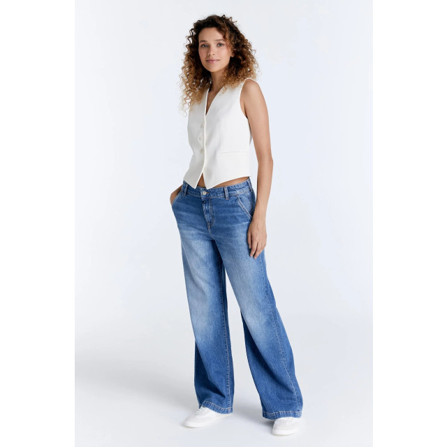 Cup of Joe Maxine wide leg jeans medium blue COJ Maxine MediumBlue large