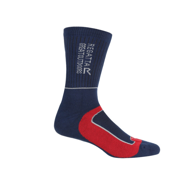 Regatta Heren samaris 2 season socks (pak van 2) UTRG5825_navydarkred large