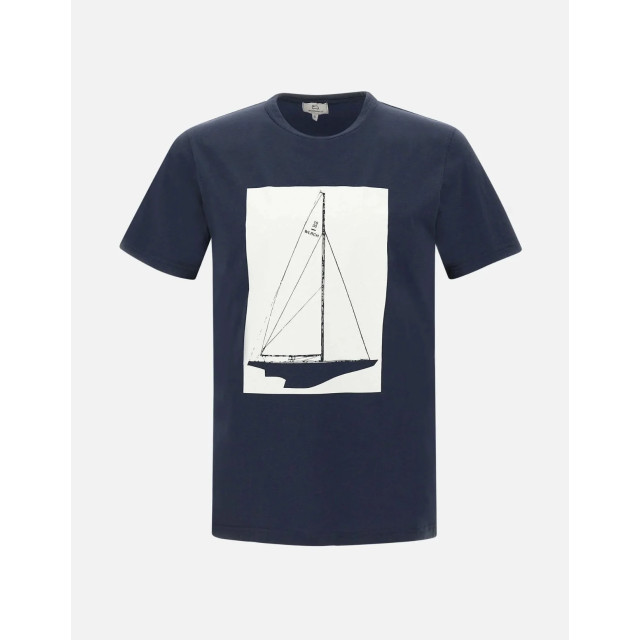 Woolrich Men boat t-shirt melton 149020541 large