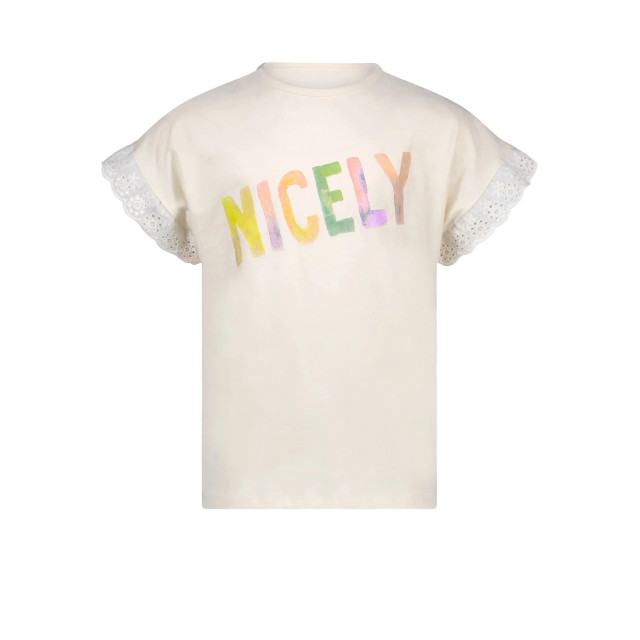 NoNo Meisjes t-shirt kebou happy print pearled ivory 142332758 large