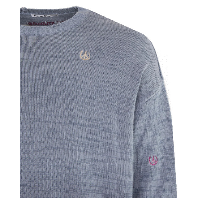Acne Studios Heren fn-mn-knit000275 B60193-AAL-Denim blue large