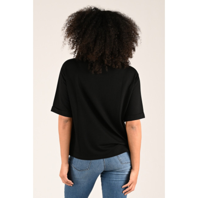 Monari  T-shirt korte mouw zwart large