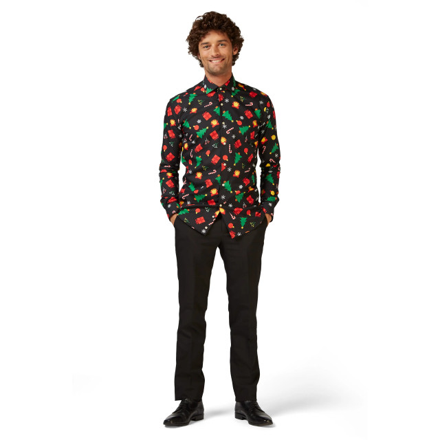 OppoSuits Shirt ls christmas icons OSSM-0019 large
