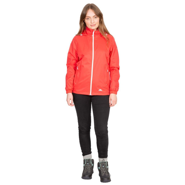 Trespass Vrouwen/dames sabrina waterdicht jasje UTTP5181_hibiscusred large