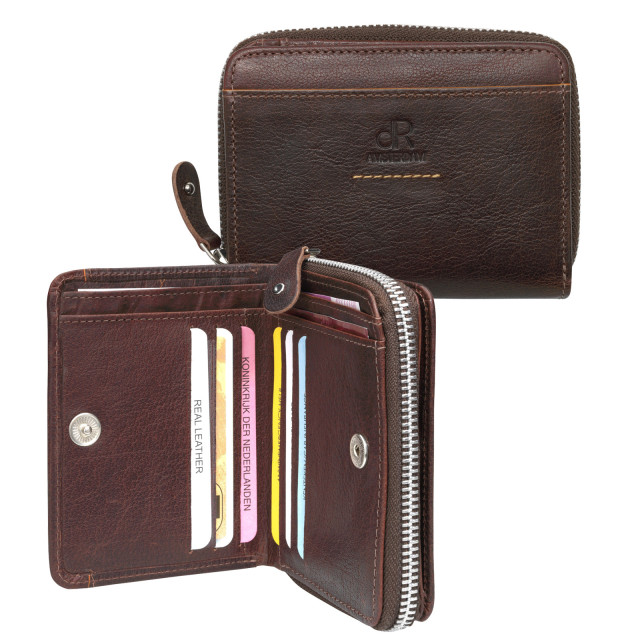 dR Amsterdam Damesportemonnee 91184_Brown|one size large