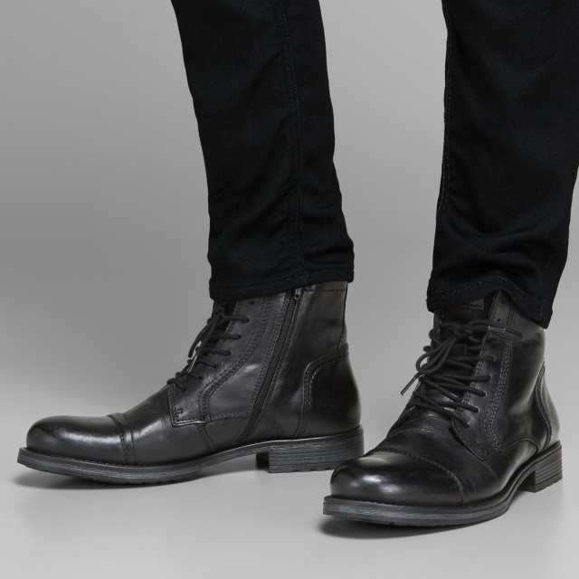 Jack & Jones Russel leather boot 12164232-BLK-42 large