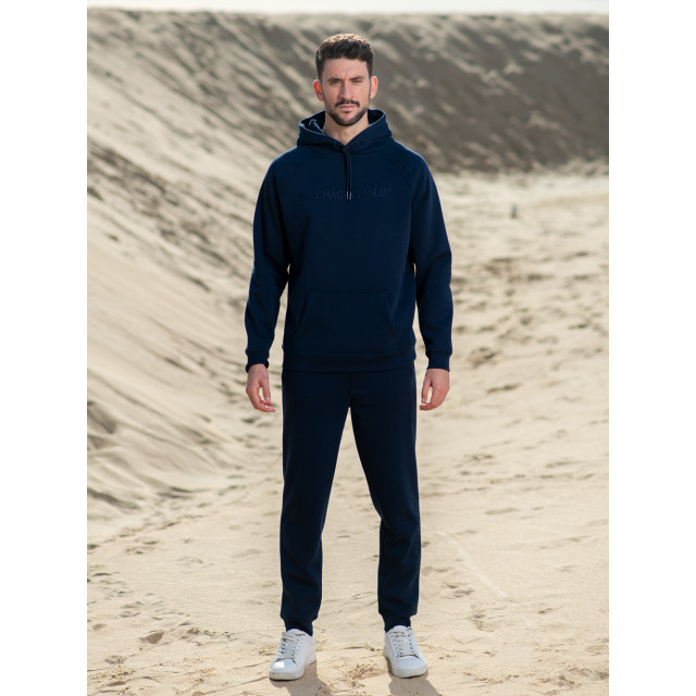 Muchachomalo Men embroidery hoodie navy SWEAT1140-11nl_nl large