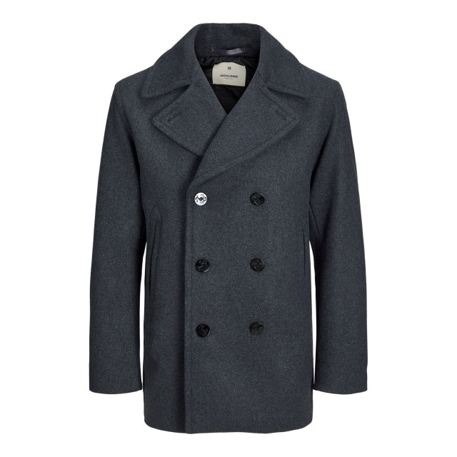 Jack & Jones Captain wool peacoat jacket 12239479-DAR-M large