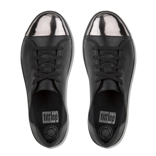 FitFlop F-sporty™ mirror-toe sneaker leather I73 large