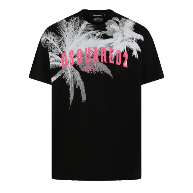 Dsquared2 Heren d2 palms slouch tee S74GD1098-S23009-900 large