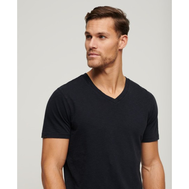 Superdry M1011889a slub tee 098t eclipse navy t-shirt v-neck 09T Eclipse Navy/M1011889A Slub Tee large