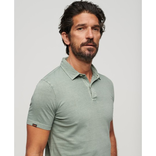 Superdry M1110323a jersey 1ll desert sage green heren polo 1LL Desert Sage Green/M1110323A Jersey large