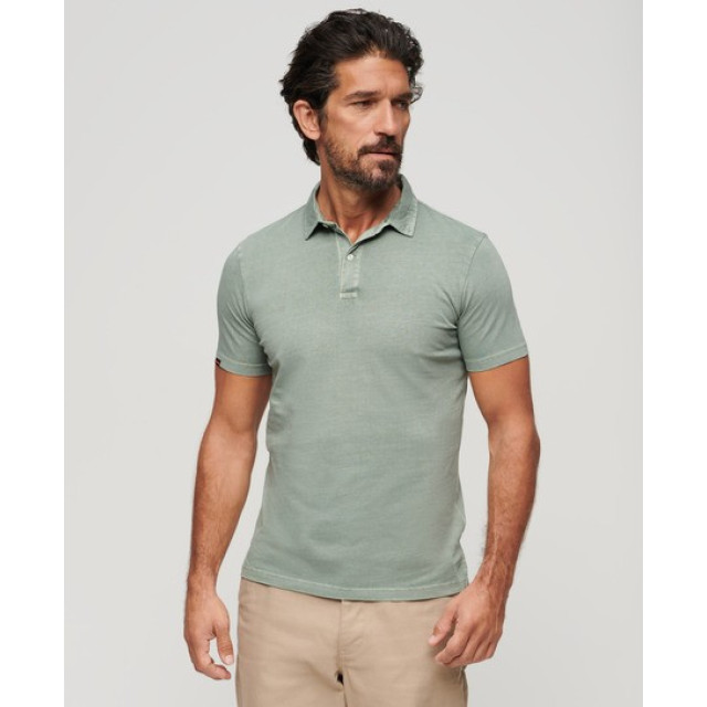 Superdry M1110323a jersey 1ll desert sage green heren polo 1LL Desert Sage Green/M1110323A Jersey large