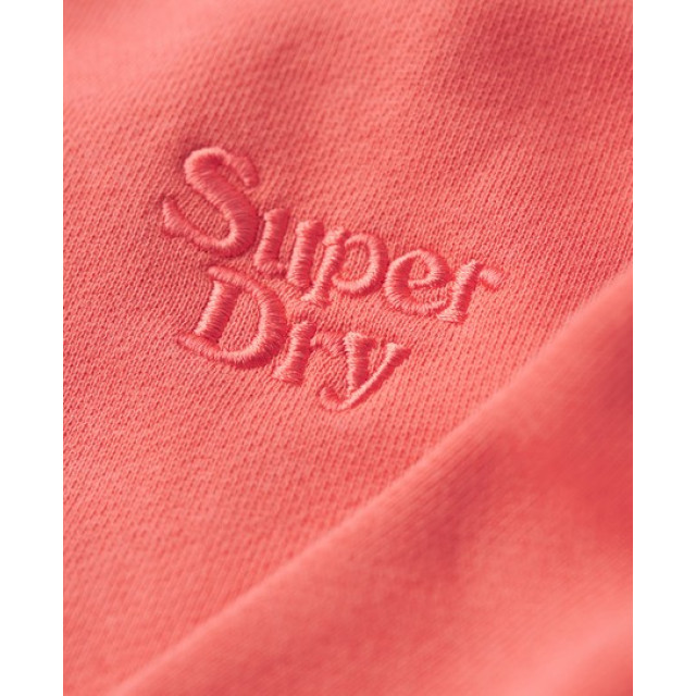 Superdry M2013242a vintage washed mhi hot coral heren sweater MHI Hot Coral/M201342A Vintage Washed large