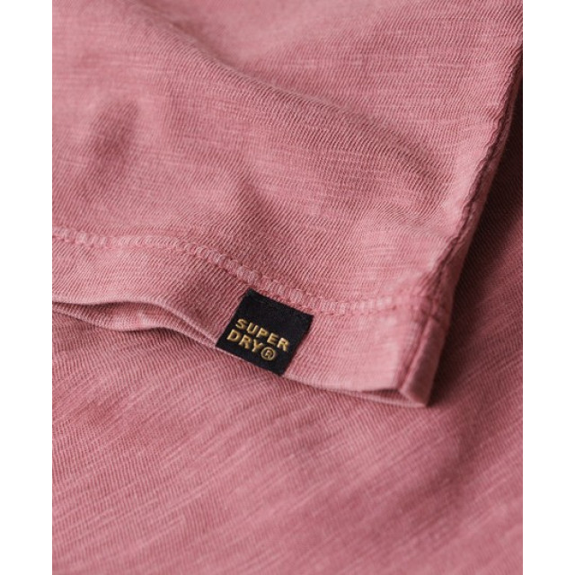 Superdry M1011889a slub tee 1dl mesa rose pink t-shirt v-neck 1DL Mesa Rose Pink/M1011889A Slub Tee large