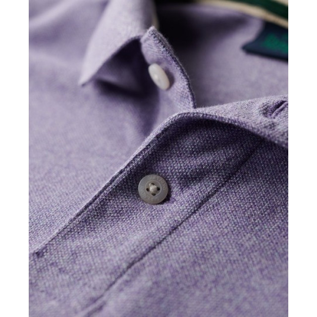 Superdry M1110343a classic pique 1ag iris purple heren polo 1AG Iris Purple/M1110343A Classic Pique large