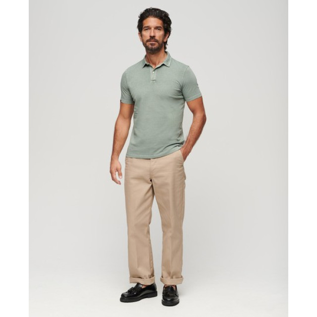 Superdry M1110323a jersey 1ll desert sage green heren polo 1LL Desert Sage Green/M1110323A Jersey large