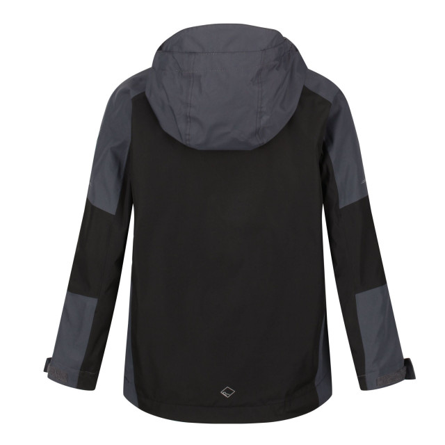 Regatta Calderdale ii waterdichte jas voor kinderen/kinderen UTRG5813_blacksealgrey large