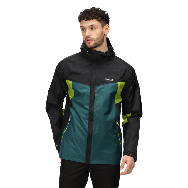 Regatta Waterdichte herenjas dresford UTRG7711_blackpacificgreen large Regatta Waterdichte herenjas dresford UTRG7711_blackpacificgreen large