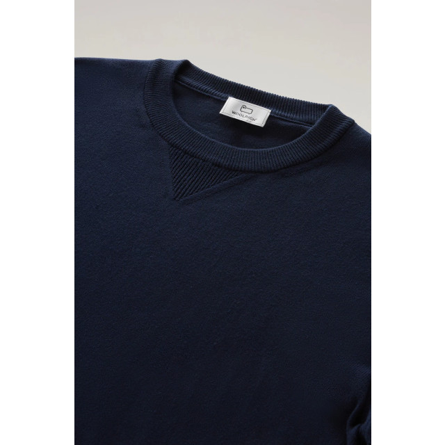 Woolrich Men logo crewneck melton 148970970 large