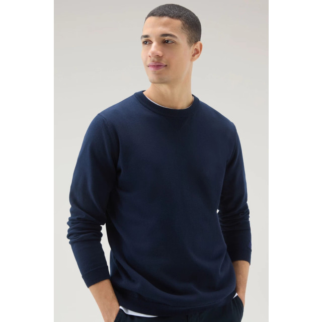 Woolrich Men logo crewneck melton 148970970 large