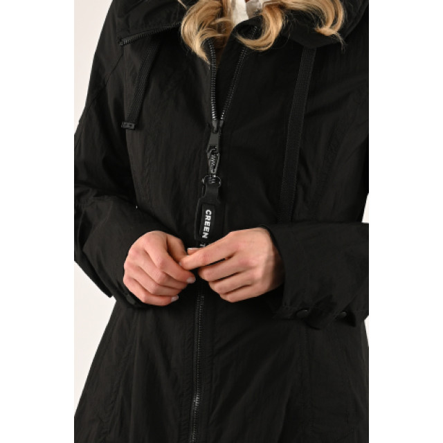 Creenstone Lange jas zwart large