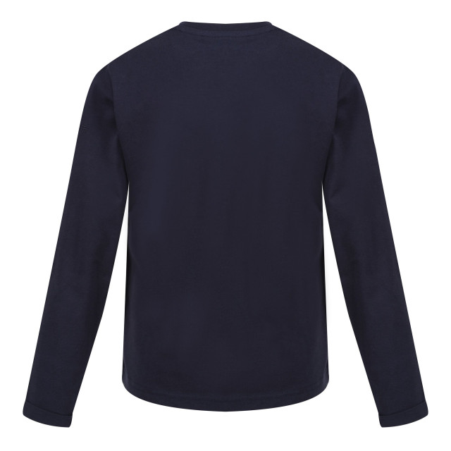 Regatta Kinder/kinder wenbie iii slogan t-shirt met lange mouwen UTRG8707_navy large