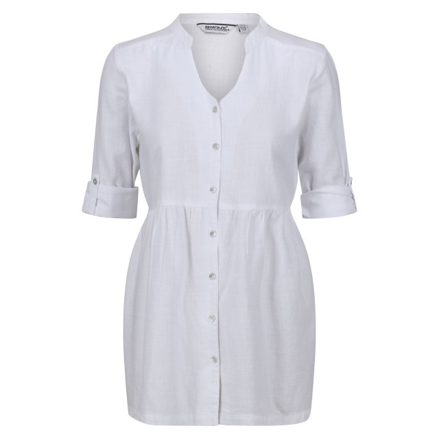 Regatta Dames nemora getextureerde katoenen blouse UTRG8752_white large