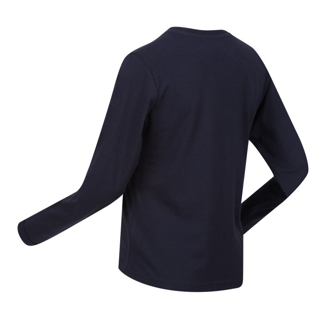 Regatta Kinder/kinder wenbie iii slogan t-shirt met lange mouwen UTRG8707_navy large