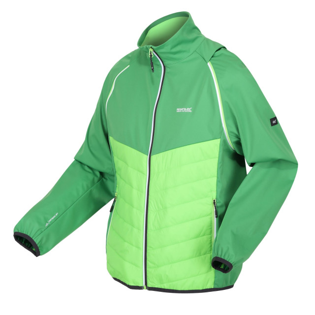 Regatta Heren steren hybride zachte shell jas UTRG9163_fieldgreenjasminegreen large Regatta Heren steren hybride zachte shell jas UTRG9163_fieldgreenjasminegreen large