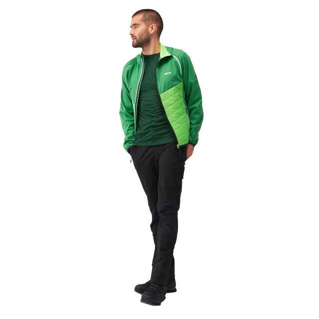 Regatta Heren steren hybride zachte shell jas UTRG9163_fieldgreenjasminegreen large Regatta Heren steren hybride zachte shell jas UTRG9163_fieldgreenjasminegreen large
