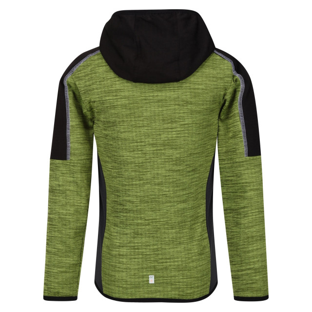 Regatta Burnton full zip fleecejack voor kinderen/kinderen UTRG8889_greenalgaeblack large