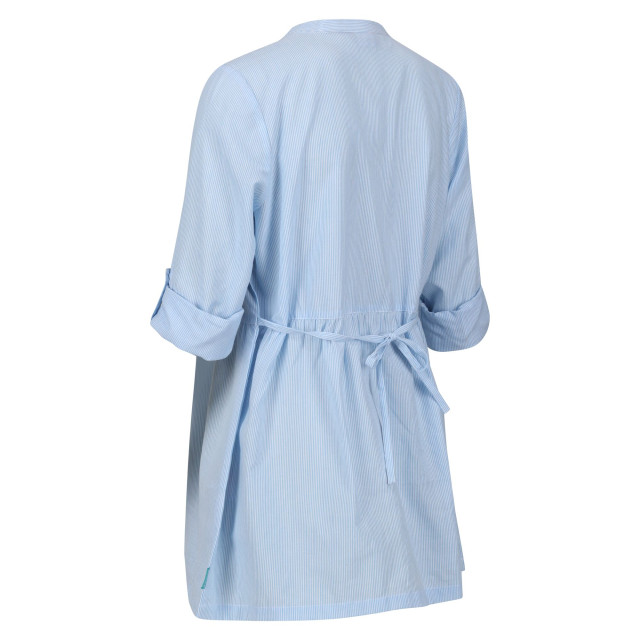 Regatta Dames nemora kriebelstreep katoenen blouse UTRG8922_powderblue large