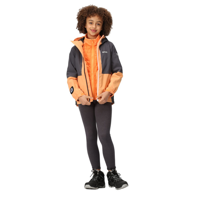 Regatta Hydrate viii 3 in 1 waterdichte jas voor kinderen/kinderen UTRG9316_jasminegreenblack large Regatta Hydrate viii 3 in 1 waterdichte jas voor kinderen/kinderen UTRG9316_jasminegreenblack large