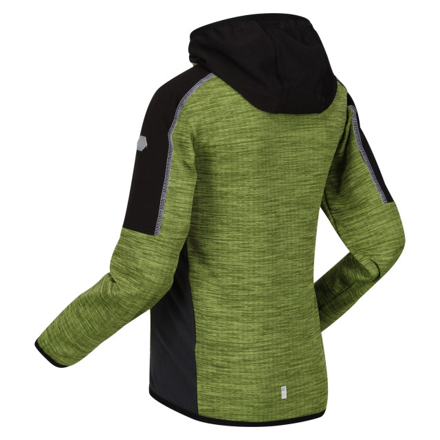 Regatta Burnton full zip fleecejack voor kinderen/kinderen UTRG8889_greenalgaeblack large