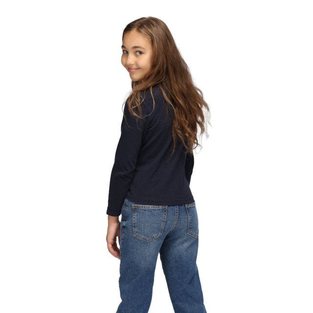 Regatta Kinder/kinder wenbie iii slogan t-shirt met lange mouwen UTRG8707_navy large