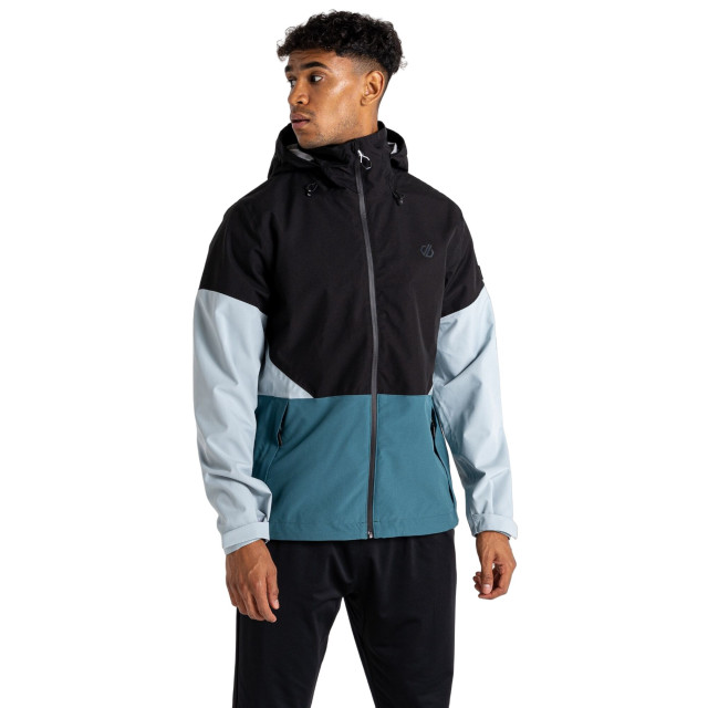 Dare2b Heren terrain waterdichte jas UTRG8717_blackmediterraneangreen large