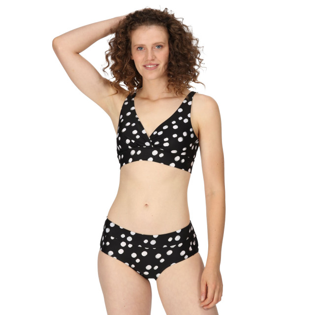 Regatta Dames paloma polka dot bikinitop UTRG9080_blackwhite large